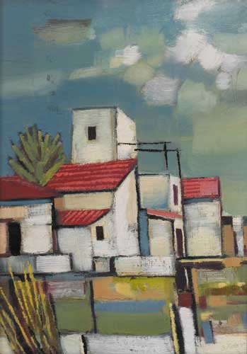 BASQUE VILLAGE NEAR MONSERRAT, CATALONIA by Eric Patton sold for 750 at Whyte's Auctions