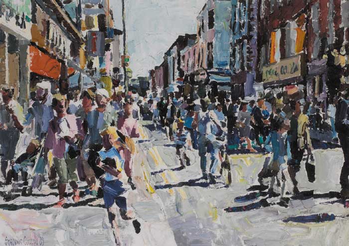 TALBOT STREET, DUBLIN, 1989 by Stephen Cullen sold for 1,500 at Whyte's Auctions