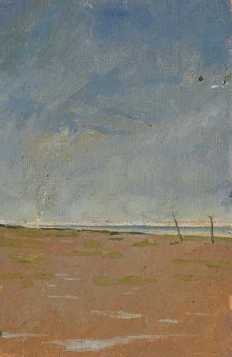 VIEW OF BEACH, ISLE OF SHEPPY, 1972 by Hector McDonnell sold for 1,100 at Whyte's Auctions