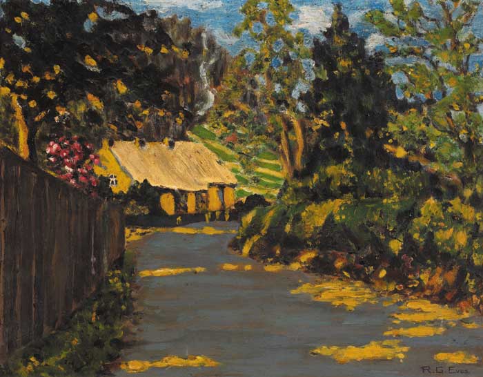 A CORNER OF OLD HOLYWOOD, SIX O'CLOCK ON A SPRING MORNING, MAY 1939 by Reginald  Grenville Eves sold for 1,000 at Whyte's Auctions
