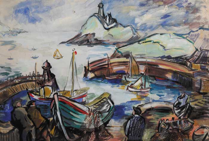 BALLYCOTTON HARBOUR, COUNTY CORK by Sylvia Cooke-Collis sold for 3,200 at Whyte's Auctions