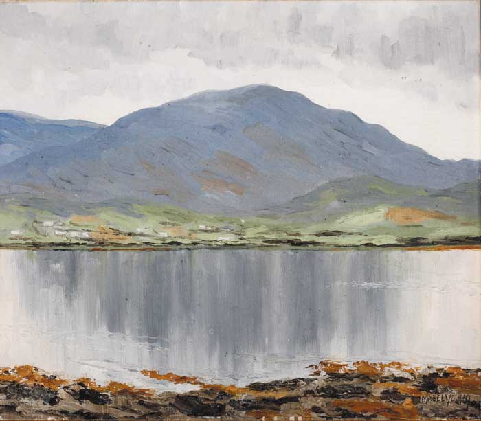 CURRAUN MOUNTAIN FROM ACHILL SOUND by Mabel Young sold for 4,200 at Whyte's Auctions