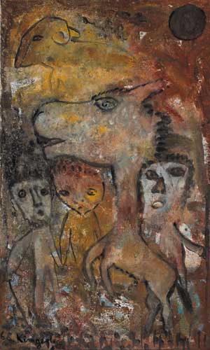 ANIMALS AND FIGURES, 1968 by John Kingerlee sold for 5,000 at Whyte's Auctions