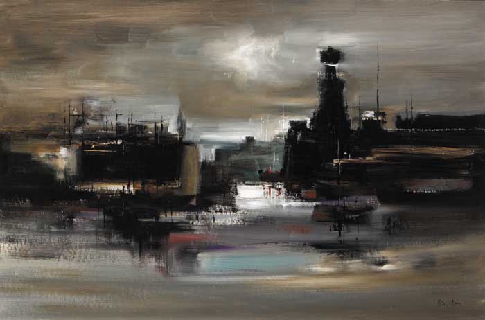 HOWTH HARBOUR by Richard Kingston sold for 9,500 at Whyte's Auctions