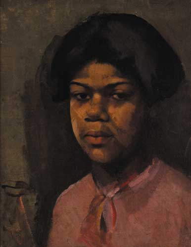 HEAD OF A BLACK GIRL by Eileen Reid sold for 2,000 at Whyte's Auctions