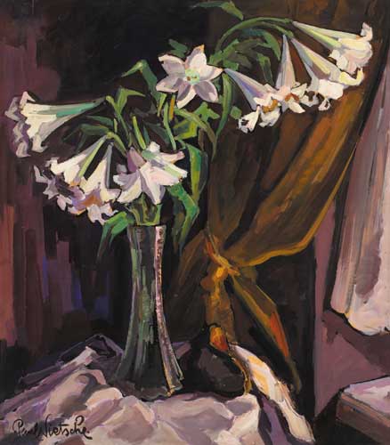WHITE LILIES by Paul Nietsche sold for 4,200 at Whyte's Auctions