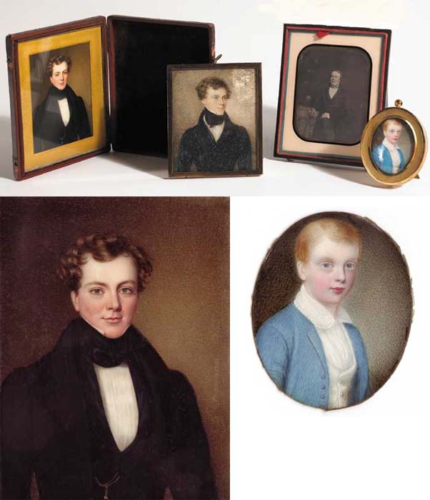 JOHN GEORGE SMYLY, Q.C., 1833 and a collection of related miniatures by George Freeman sold for 2,000 at Whyte's Auctions