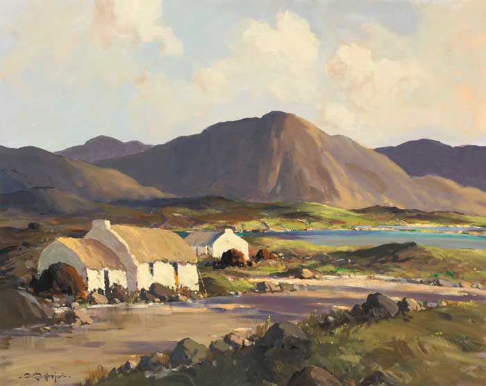 CONNEMARA LANDSCAPE ON ROAD TO ROUNDSTONE by George K. Gillespie sold for 10,200 at Whyte's Auctions