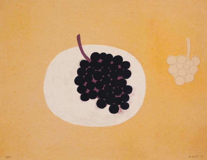 GRAPES, 1979 by William Scott sold for 9,200 at Whyte's Auctions