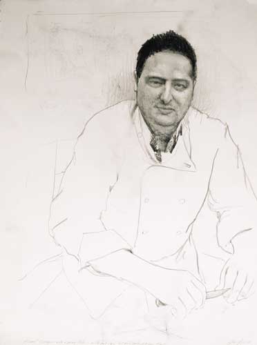 RICHARD CORRIGAN WITH PARING KNIFE, 2002 by Alan Parker sold for 1,350 at Whyte's Auctions