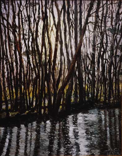 SUNSET ON CARRAGH RIVER, 2004 by Anthony Simmonds-Gooding sold for 1,125 at Whyte's Auctions