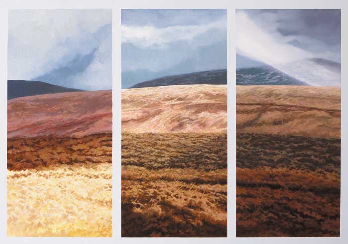 WICKLOW TRIPTYCH by Trevor Geoghegan (b.1946) at Whyte's Auctions