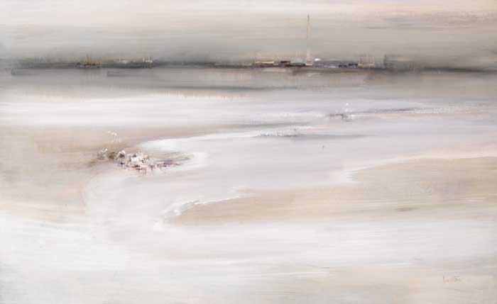 MERRION STRAND LOOKING TOWARDS RINGSEND by Richard Kingston RHA (1922-2003) at Whyte's Auctions
