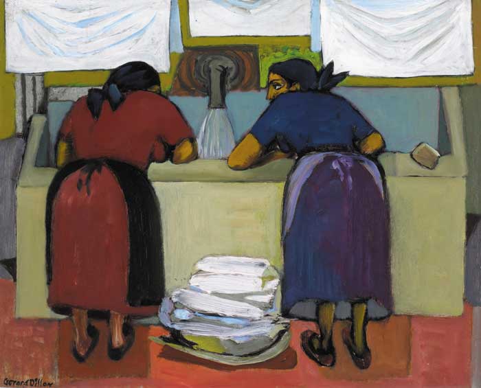ITALIAN WASHER WOMEN by Gerard Dillon sold for 70,000 at Whyte's Auctions
