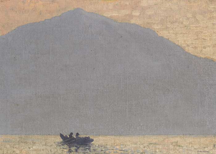 LOBSTER FISHERMEN OFF ACHILL, circa 1916-17 by Paul Henry RHA (1876-1958) at Whyte's Auctions