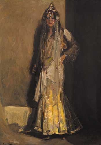 MISS FLORA LION IN ORIENTAL COSTUME by Sir John Lavery RA RSA RHA (1856-1941) at Whyte's Auctions