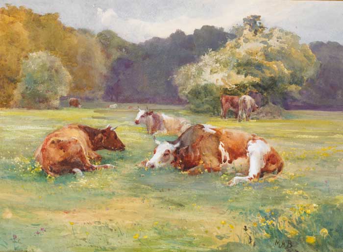 COWS IN PASTURE by Mildred Anne Butler sold for 7,700 at Whyte's Auctions