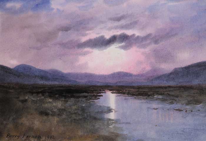 SUNRISE OVER BOG by William Percy French sold for 9,000 at Whyte's Auctions