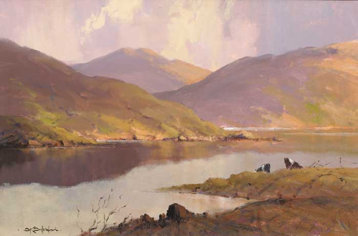 EVENING REFELCTIONS AT KILLARY, CONNEMARA by George K. Gillespie sold for 7,000 at Whyte's Auctions