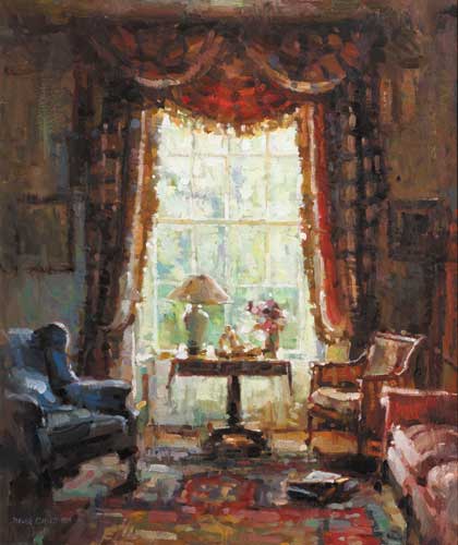 INTERIOR WITH BLUE ARMCHAIR, 1998 by Mark O'Neill sold for 13,000 at Whyte's Auctions