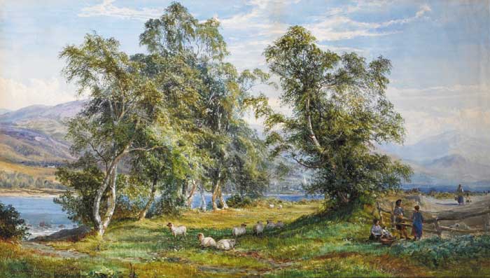 LANDSCAPE WITH SHEEP, ABERDEEDNSHIRE, 1878 by John Faulkner sold for 5,000 at Whyte's Auctions