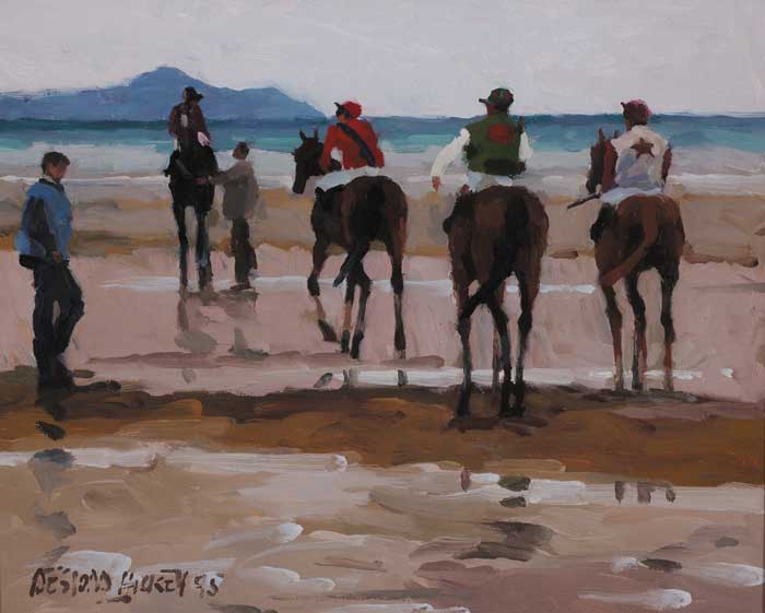 ONE MILE OUT - LAYTOWN RACES, 1995 by Desmond Hickey sold for 2,200 at Whyte's Auctions