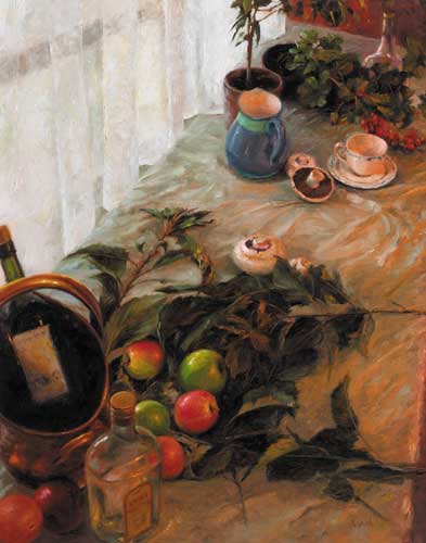 STILL LIFE WITH APPLES, 2005 by Henry McGrane sold for 3,000 at Whyte's Auctions