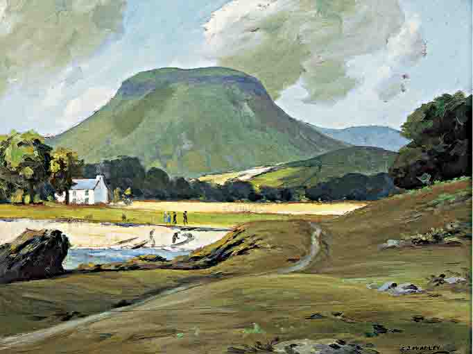 ON THE BEACH, CUSHENDALL, 1935 by Charles J. McAuley sold for 2,600 at Whyte's Auctions