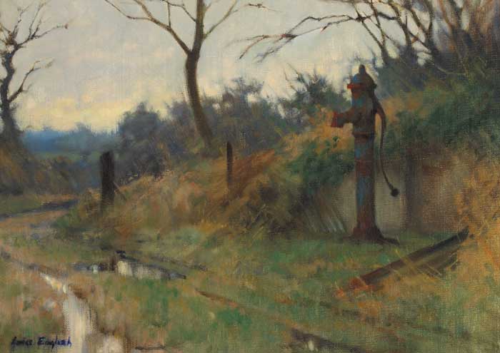 THE PUMP ALONG THE LANEWAY, 1984 by James English sold for 2,300 at Whyte's Auctions