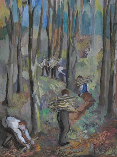 STICK GATHERING by Sylvia Cooke-Collis sold for 1,100 at Whyte's Auctions