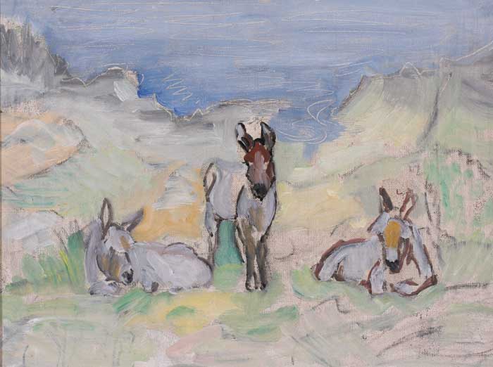 THREE DONKEYS by Sylvia Cooke-Collis sold for 750 at Whyte's Auctions
