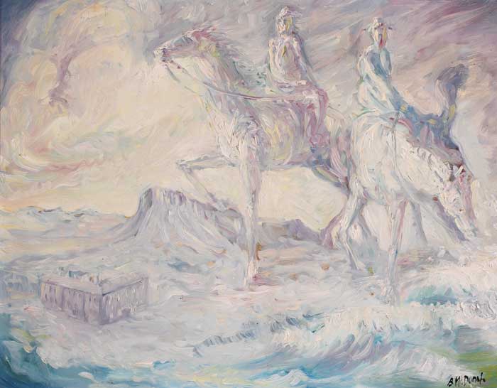 CONSTANCE AND EVA GORE BOOTH AT LISSADELL, 1969 by Bernard McDonagh sold for 1,400 at Whyte's Auctions