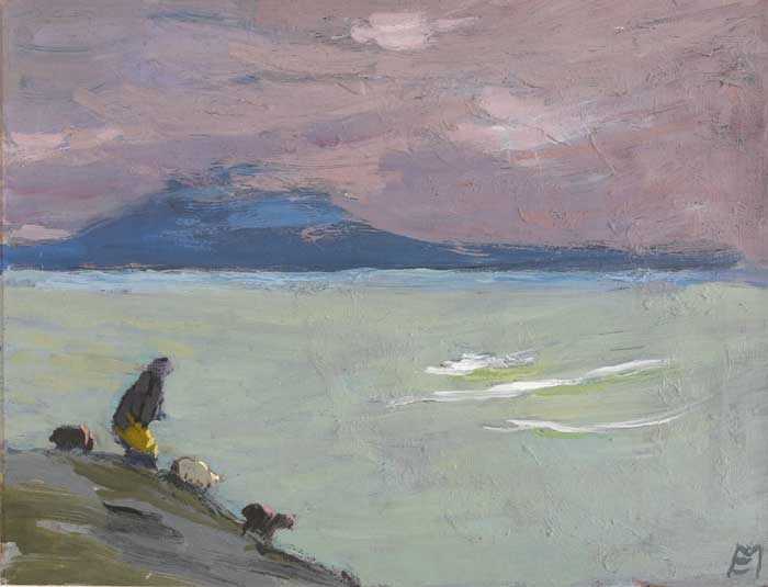 SHEPHERDESS IN A WEST OF IRELAND SETTING by Eileen Murray sold for 3,200 at Whyte's Auctions