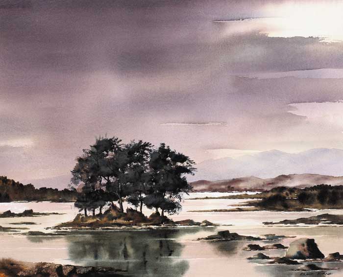 LAKE SCENE, CONNEMARA by Roland Byrne sold for 600 at Whyte's Auctions