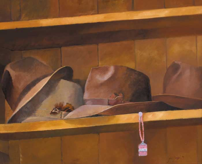 GENTLEMEN'S HATS, 1999 by John Christopher Brobbel sold for 1,500 at Whyte's Auctions