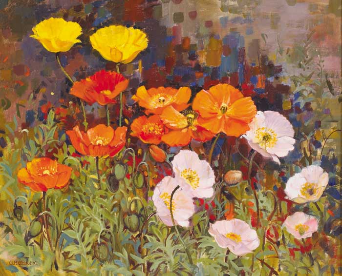 POPPIES by Geraldine O'Brien sold for 1,500 at Whyte's Auctions
