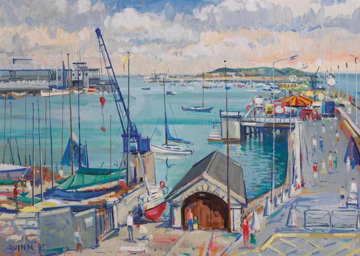 EAST PIER, DUN LAOGHAIRE HARBOUR, 1995 by Brian Quinn sold for 1,200 at Whyte's Auctions
