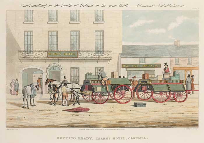 CAR TRAVELLING IN THE SOUTH OF IRELAND IN THE YEAR 1856... BIANCONI'S ESTABLISHMENT by Michael Angelo Hayes sold for 1,150 at Whyte's Auctions