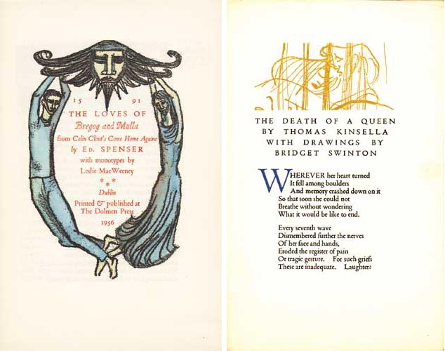 Edmund Spenser, The Loves of Bregog and Mulla, with monotypes by Leslie MacWeeney by Leslie Mary MacWeeney (b.1935) at Whyte's Auctions