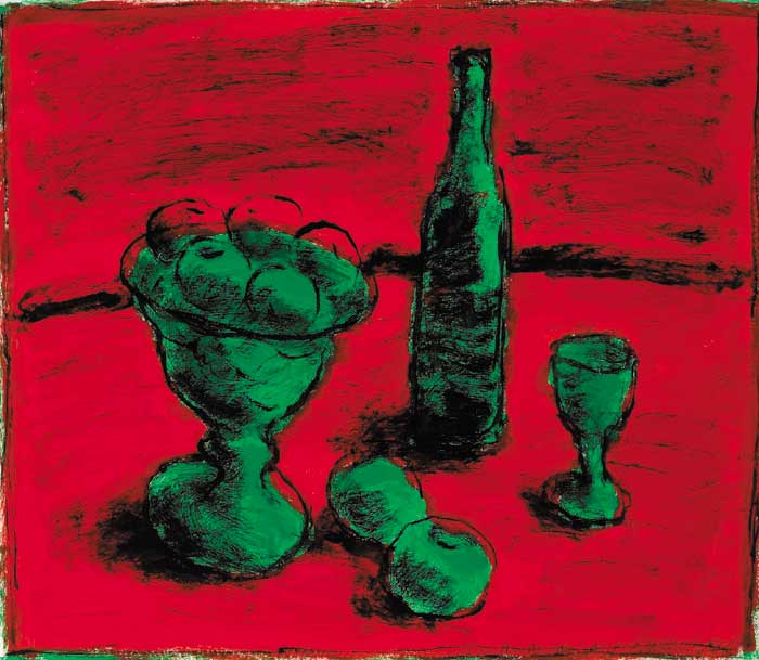 CLARET AND FRUIT, 1996 by Neil Shawcross sold for 8,000 at Whyte's Auctions