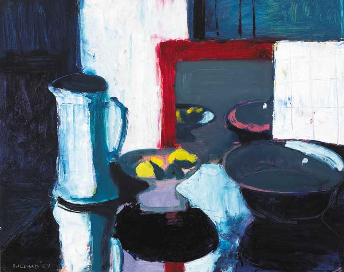 LEMONS IN MIRROR (RED), 1987 by Brian Ballard sold for 7,200 at Whyte's Auctions
