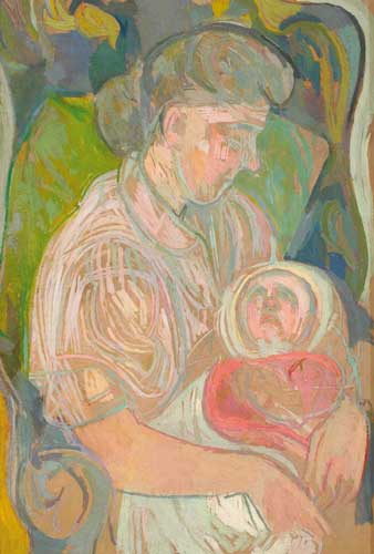 MOTHER AND CHILD by Stella Steyn sold for 1,100 at Whyte's Auctions