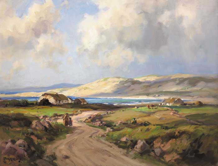 NEAR GORTAHORK, COUNTY DONEGAL, circa 1936 by Frank McKelvey sold for 30,000 at Whyte's Auctions