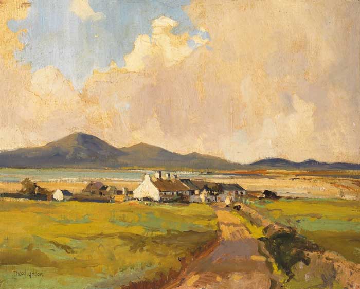ROW OF COTTAGES BY THE SEA, COUNTY DONEGAL by Theodore James Gracey sold for 3,000 at Whyte's Auctions