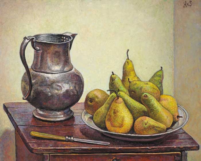 PEWTER AND PEARS, 1978 by Hilda van Stockum sold for 5,200 at Whyte's Auctions