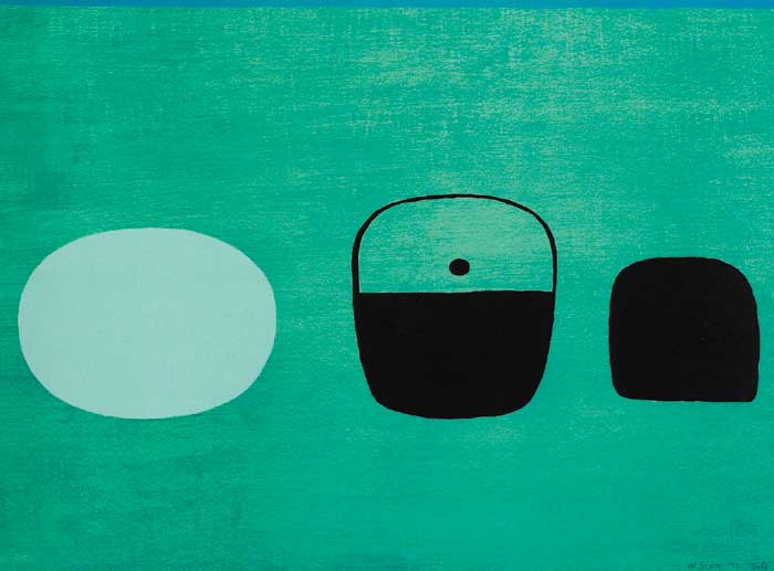 GREEN PREDOMINATING, 1976 by William Scott sold for 8,000 at Whyte's Auctions