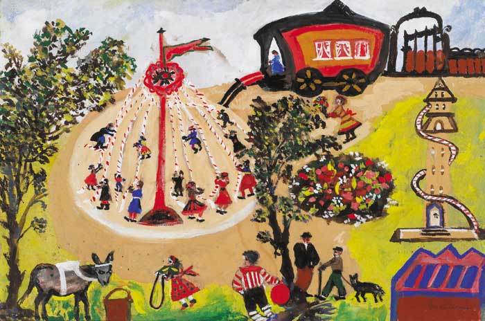 THE MAYPOLE by Gretta Bowen sold for 3,400 at Whyte's Auctions