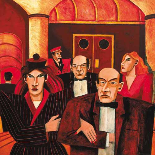 AFTER THE THEATRE by Graham Knuttel sold for 6,700 at Whyte's Auctions
