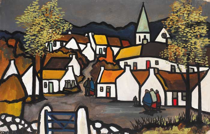BLUE GATE TO THE VILLAGE by Markey Robinson sold for 22,000 at Whyte's Auctions