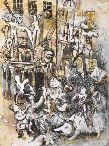 UNTITLED (PARADE SCENE) 1990 by Charles Cullen sold for 550 at Whyte's Auctions